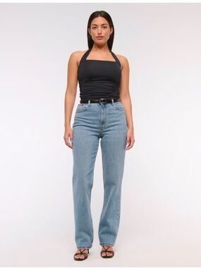 Abercrombie & Fitch the ‘90 straight ultra high rise jeans